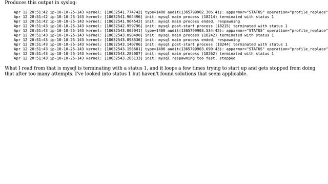 DevOps & SysAdmins: Best way to recover mysql from a "chmod -R 777 /" with databases intact смотреть онлайн