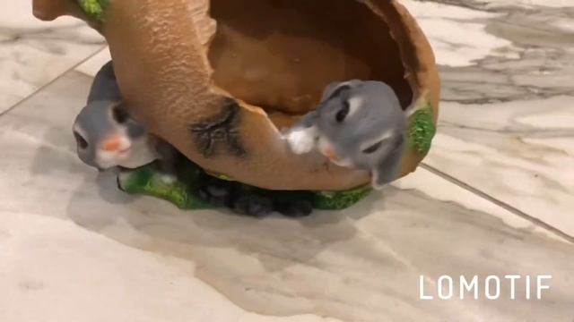 САДОВАЯ ФИГУРА КАШПО АМФОРА С ЗАЙЦАМИ H-21СМ, D-18СМ смотреть онлайн