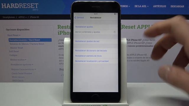 Cómo restaurar fábrica en iPhone 6S - formatear iPhone смотреть онлайн