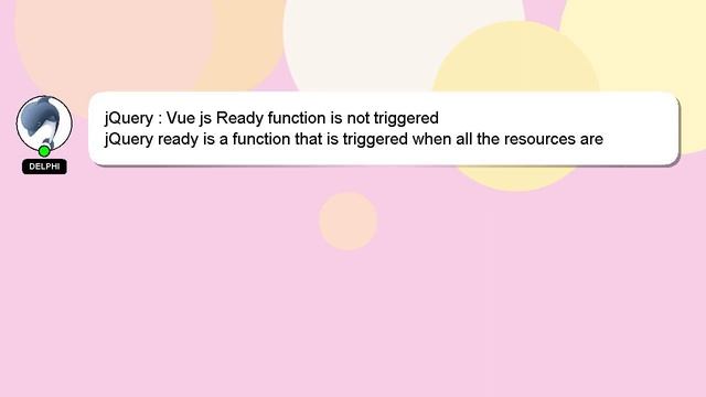 jQuery : Vue js Ready function is not triggered смотреть онлайн