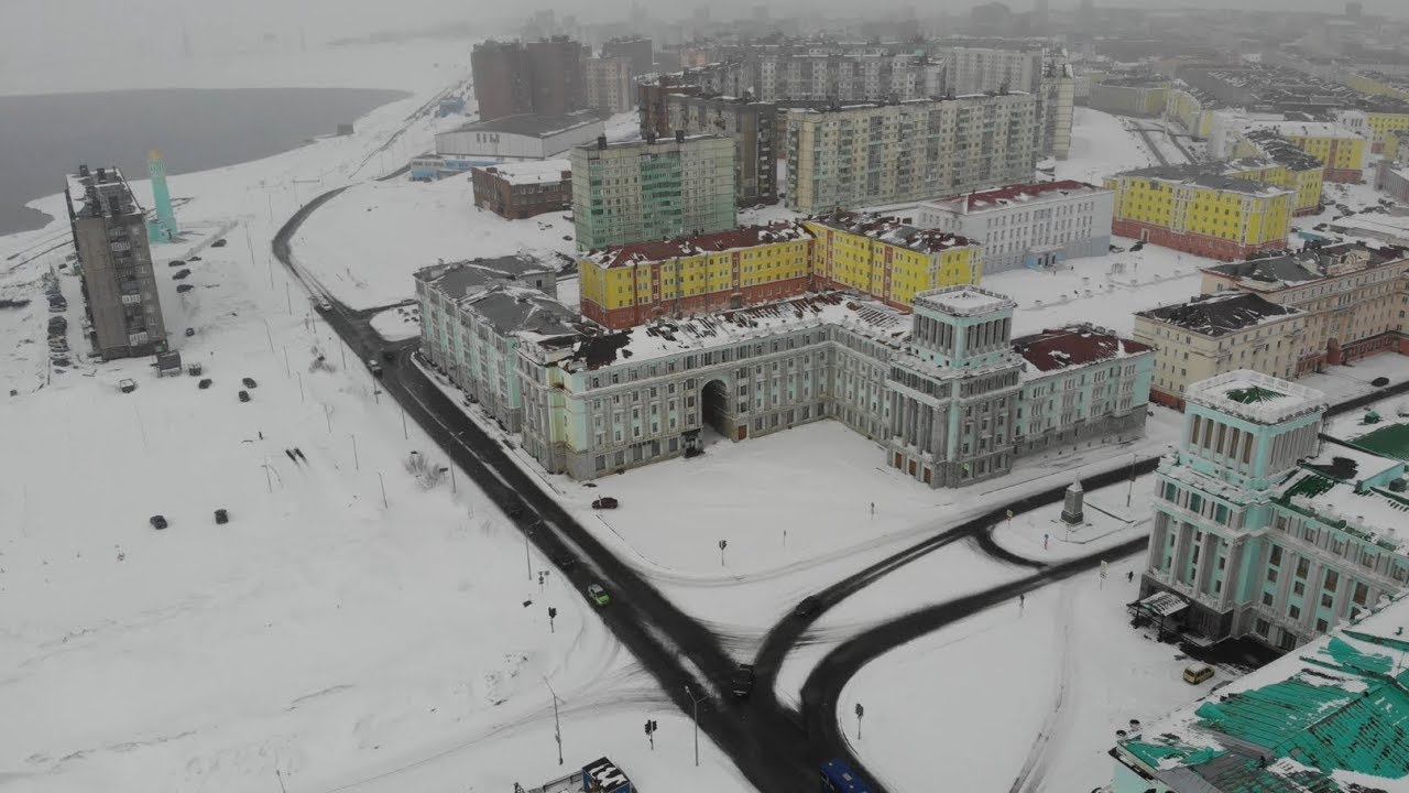 Норильск с высоты птичьего полета смотреть онлайн