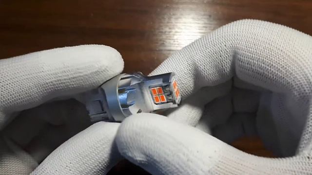 Светодиодная LED лампа Atomic 12 SMD3020 WR21W 7440 красная - обзор смотреть онлайн