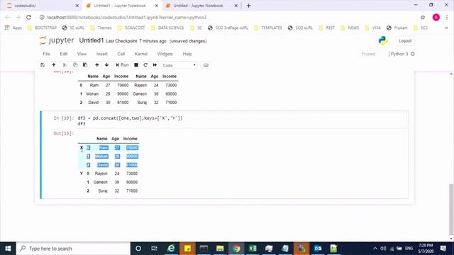 Python Pandas Tutorial 5 - Concatenation and Merging(CONCAT, MERGE) смотреть онлайн
