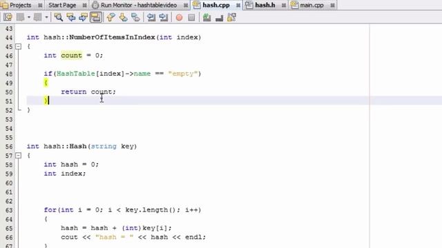 How to Create A Hash Table Project in C++ , Part 7 , Defining the Number of Items Helper Function смотреть онлайн