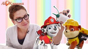 ДОКТОР АЙ и ЩЕНЯЧИЙ ПАТРУЛЬ: лечим простуду! МАРШАЛ заболел ангиной!