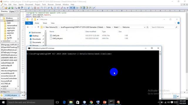 java classpath and path setup , Complile and Execute Applet смотреть онлайн