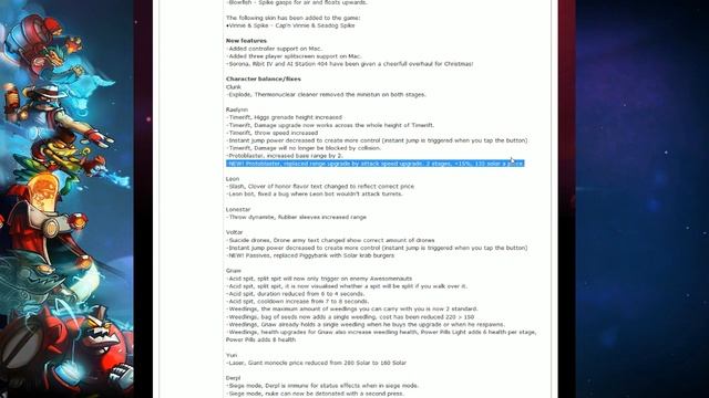 Patchnotes 1.12 (VInnie Been Robbed!) - Awesomenauts смотреть онлайн