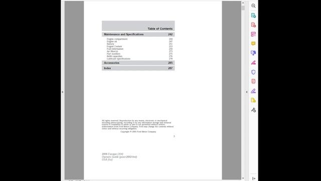 2006 Ford Escape Owners Manual смотреть онлайн