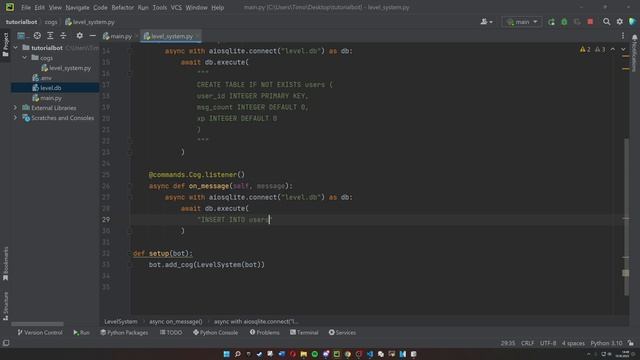 Datenbanken zum Bot hinzufügen (Level System Part 1) - Pycord & SQLite смотреть онлайн