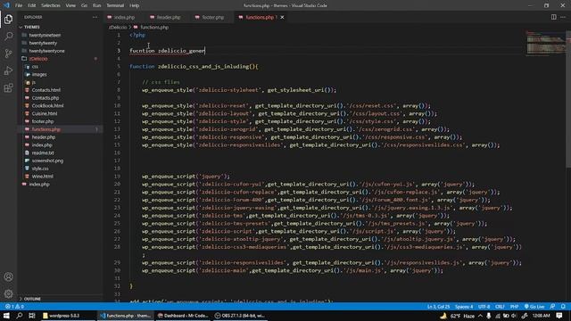 Slice page, add_theme_support()| WordPress restaurant theme development tutorial [part 4] смотреть онлайн