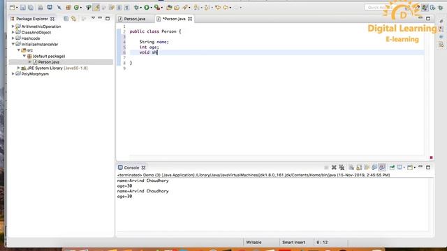 51 Java Initialise Instance variable | Online Training Download app from below link смотреть онлайн