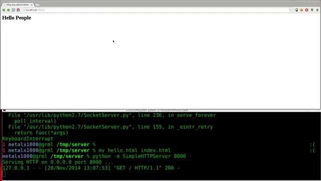Setup a Webserver with Python Linux Tutorials clip9 смотреть онлайн