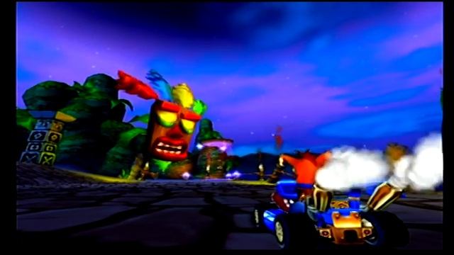 Crash Nitro Kart (PS2) Team Bandicoot - Inferno Island смотреть онлайн