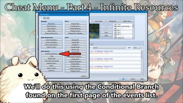 Cheat Menu - Part 4 - Infinite Resources - RPG Maker MV