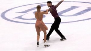 Александра Степанова и Иван Букин Произвольная программа на Чемпионате Европы 2022 + разминка