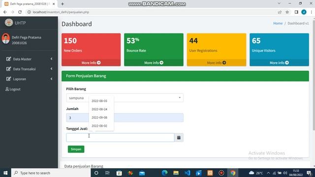 program kasir berbasis web php mysql ,login logout CRUD,cetak pdf смотреть онлайн