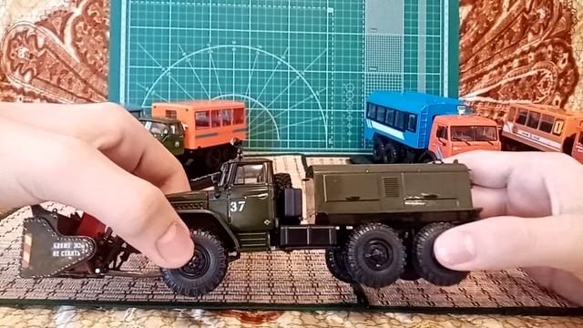 УРАЛ-4320 ВАХТОВЫЙ автобус. Сборка из трёх моделей от АИСТа, AVD Models. КОНВЕРСИЯ и обзор 1:43. смотреть онлайн