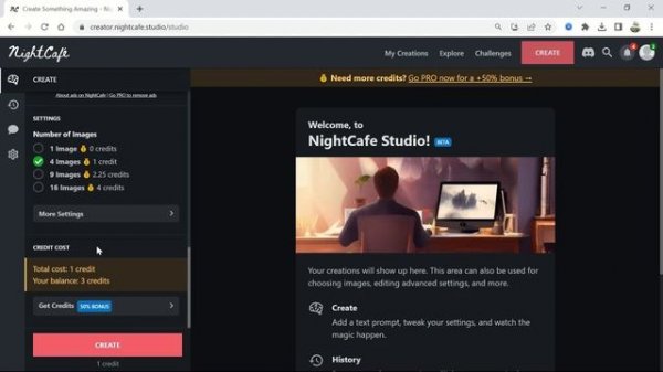 Night Cafe Tutorial : Text to Image AI Art Generators Masterclass