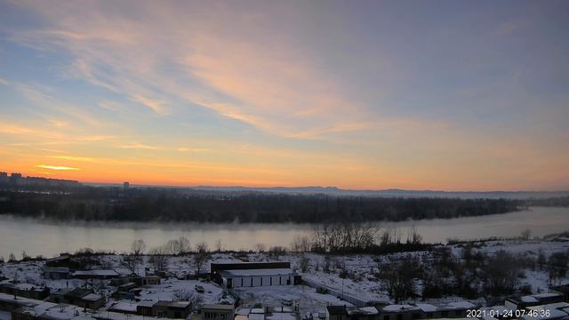 24 января 2021г. Восход.. Краснодар, Озеро Старая Кубань смотреть онлайн