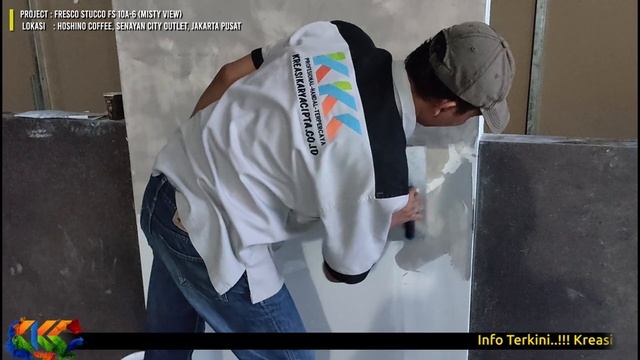 Project Pengecatan Stucco Venetian Misty View Tipe FS 10A-6 Hoshino Coffee, Jakarta Pusat