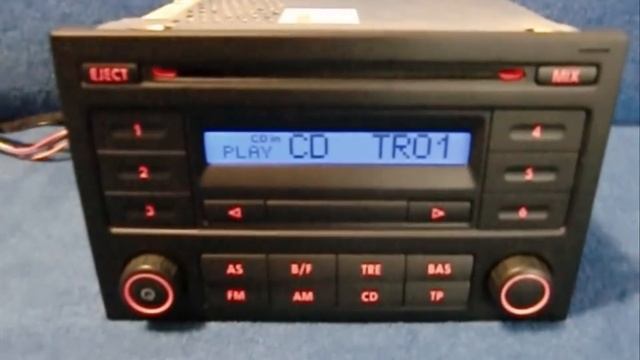 VW RCD 200 / Radio Autoradio Carradio Car 6Q0035152B Volkswagen Codeeingabe SAFE