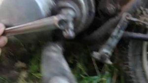 Установка  лапки переключения передач мотоцикл «Минск»