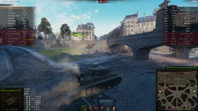 Tiger 131, Париж, Стандартный бой смотреть онлайн