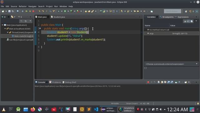 Debugging and Breakpoints in Eclipse Java смотреть онлайн