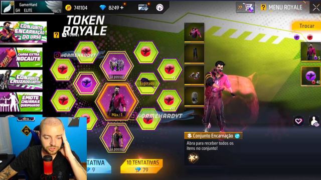 PEGANDO ENCARNAÇÃO DO URSO, NOVA SKIN FREE FIRE, EVENTO TOKEN ROYALE FF, NOVO EVENTO FREE FIRE смотреть онлайн