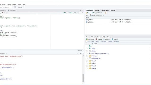 Week 5- Video 1- KNN Analysis with R Part 1 смотреть онлайн