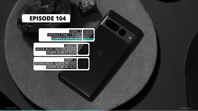 Pixel 7 Event Discussion + Musk Agrees to Buy Twitter... Again & Steam Deck Review | EP. 104 смотреть онлайн