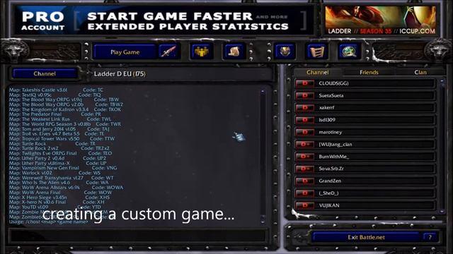Hosting/Creating 3x3/5x5 DoTA and custom games in WoW III: FT ► iCCup смотреть онлайн