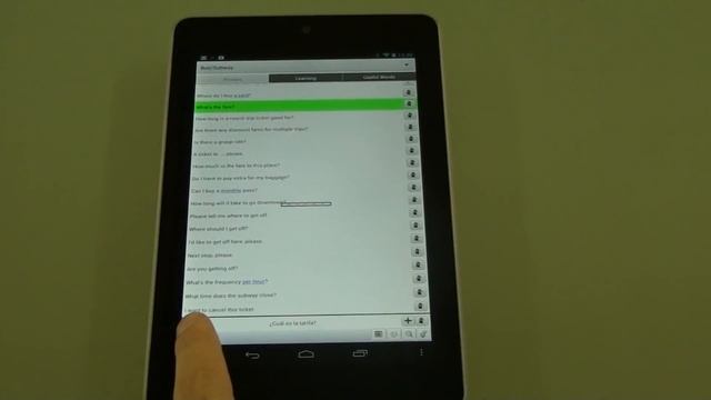 Ectaco Speech Activated Audio Phrasebook on Google Nexus 7. Over 220 available languages. Android. смотреть онлайн