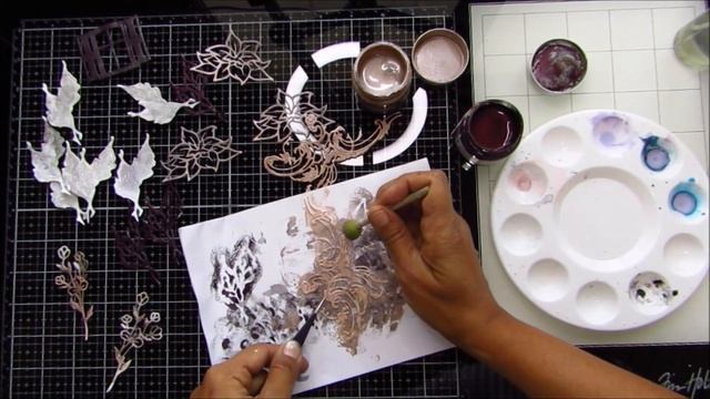 Mixed Media Layout  TUTORIAL /  Мастер класс / Скрапбукинг / #dies_Fantasy