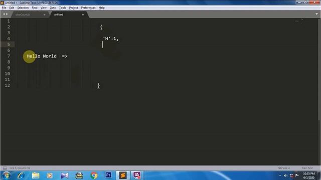 Find the count of each character present in a string. смотреть онлайн