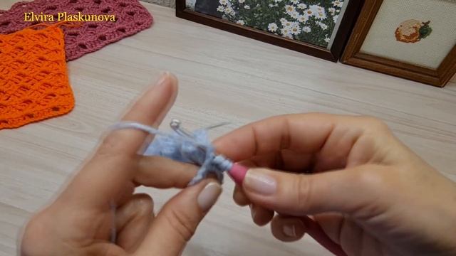 Для детского одеялка, пледика и ......узор крючком. смотреть онлайн