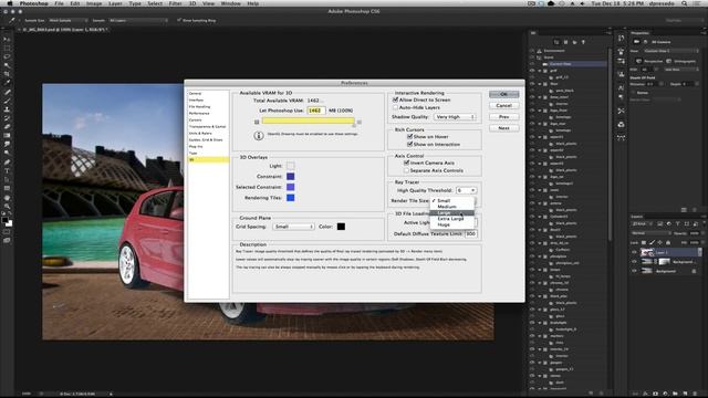 Photoshop CS6 13.1 - 3D - Ray Trace Tile size and more смотреть онлайн