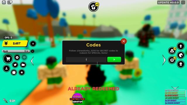 ALL NEW *UPDATE 40* CODES in ANIME FIGHTERS SIMULATOR | Roblox AFS CODES 2023 ( AUGUST ) смотреть онлайн