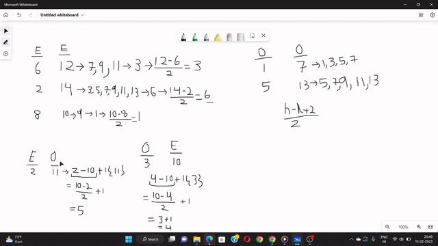 LeetCode 1523 |Count Odd Numbers in an Interval Range| java solution смотреть онлайн
