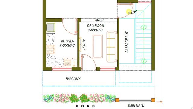 25 x 50 duplex house plans east facing | 2bhk house plan east facing | rd design