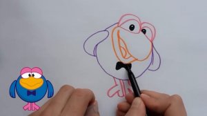 как нарисовать смешариков. рисуем каркарыча. рисуем смешариков. Kikoriki.