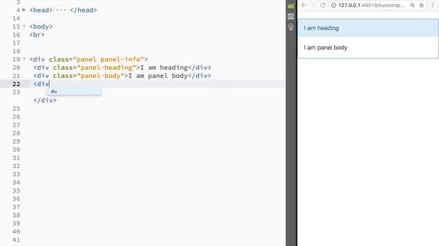 Bootstrap Tutorial for Beginners - Bootstrap Panels смотреть онлайн