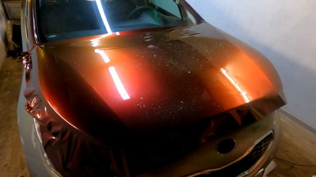 Оклейка в хамелеоновую плёнку - проект KIA ceed ведьмочка / Kia CEED witch смотреть онлайн