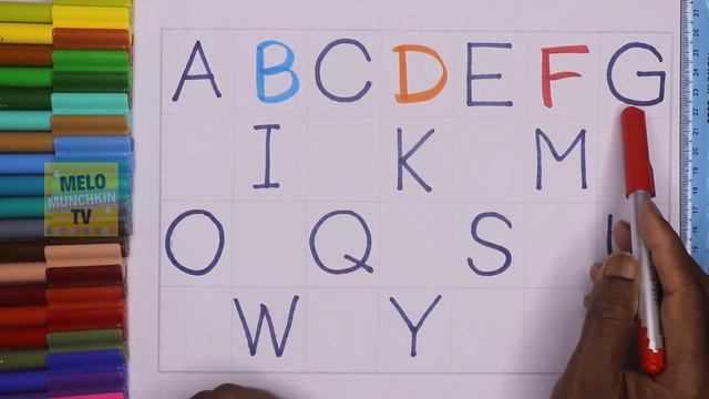 Fill the missing Alphabets between A to Z in Uppercase, A for Apple, B for Ball, Tracing Abc смотреть онлайн