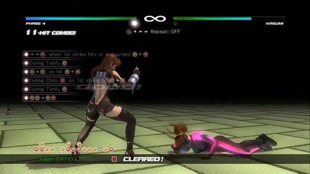 Dead or Alive 5: Last Round - Phase 4 Combo Challenge [60 FPS] смотреть онлайн