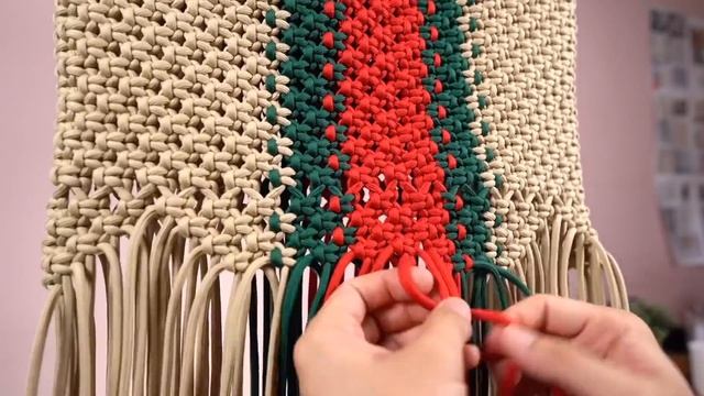 [Eng sub]Macrame Bag A to Z - chapter6 / 마크라메 핸드백 만들기 смотреть онлайн