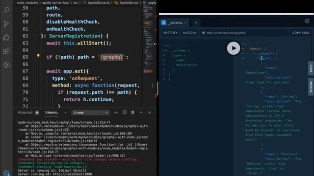 Creating graphQL server in nodejs смотреть онлайн