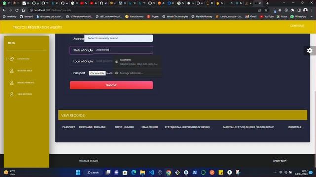 Tricycle Information System With QRcode payment Validation смотреть онлайн