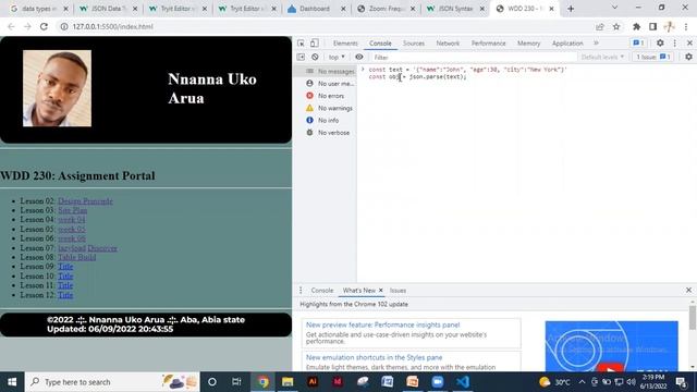 json presentation смотреть онлайн