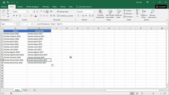 Cómo reemplazar palabras o caracteres en Excel смотреть онлайн